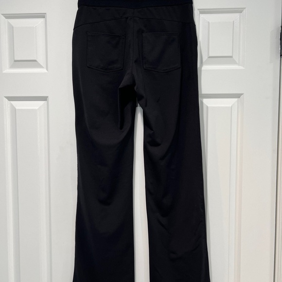 EUC Athleta Flux High Waisted Wide Flare Leg Black Pants Size XS - Picture 2 of 9